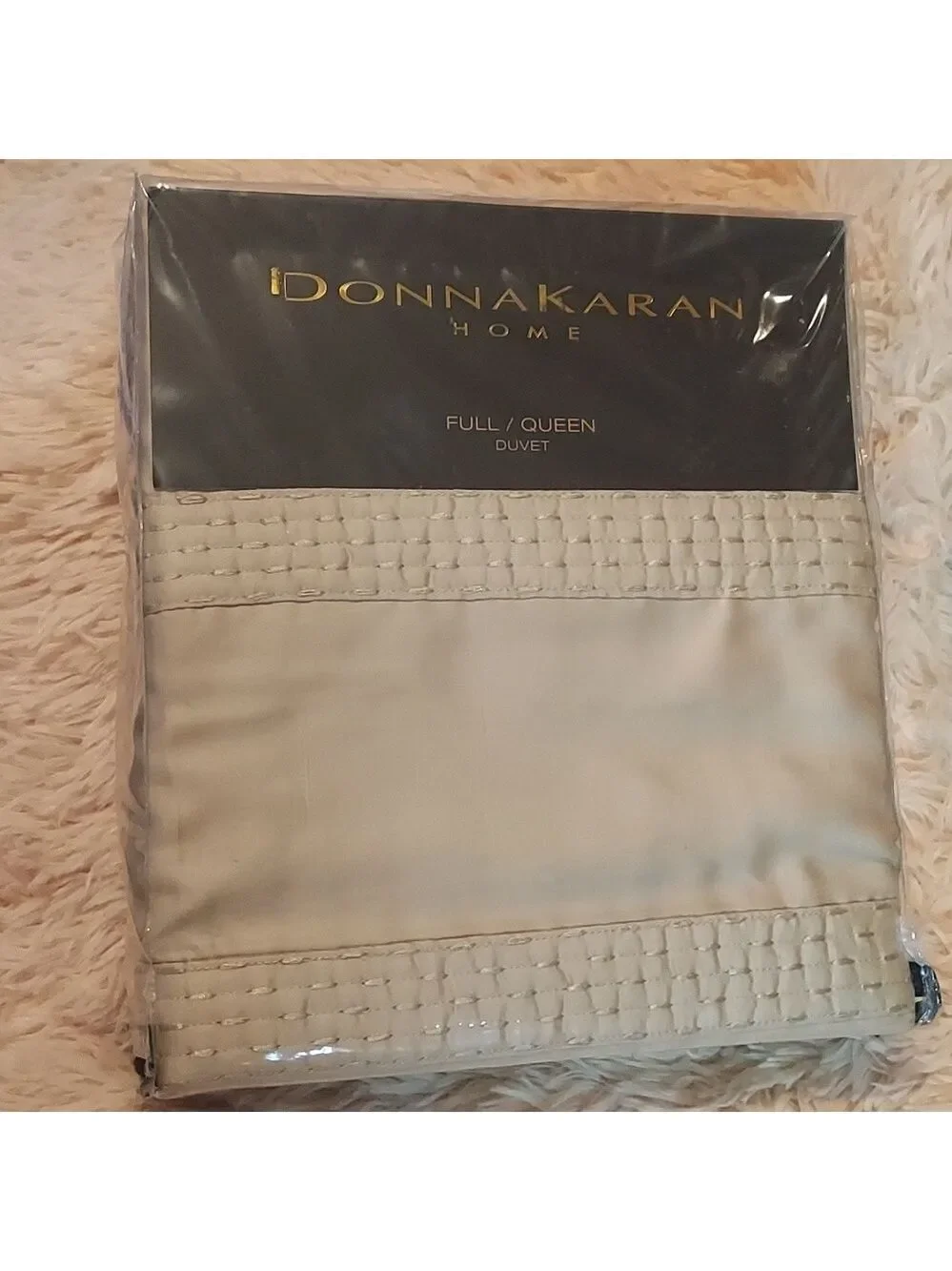 Donna Karan Silky Stripe Duvet Cover Full/Queen